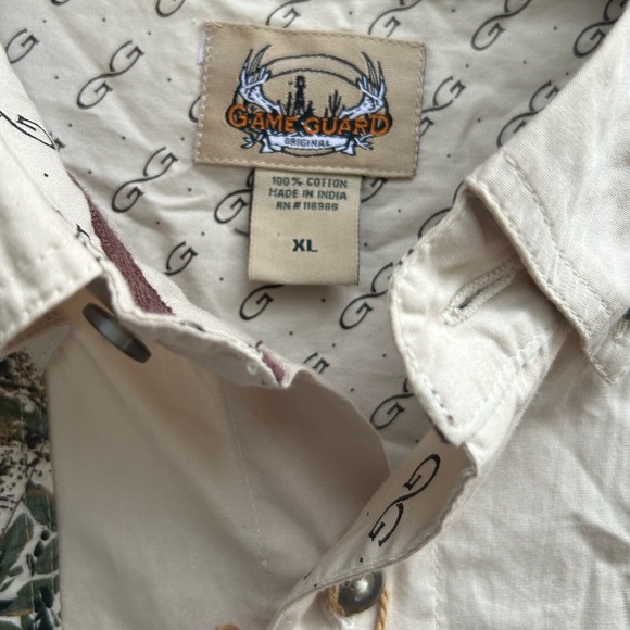 Game Guard Official Camo of Texas Long Sleeve Button Down Shooting XL Shirt B8 - Picture 4 of 8